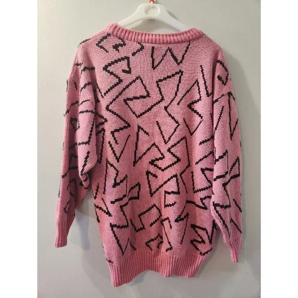 Snap Internationale Vintage Sweaters 90's Pink Size Large Pre-Owned - Picture 3 of 7
